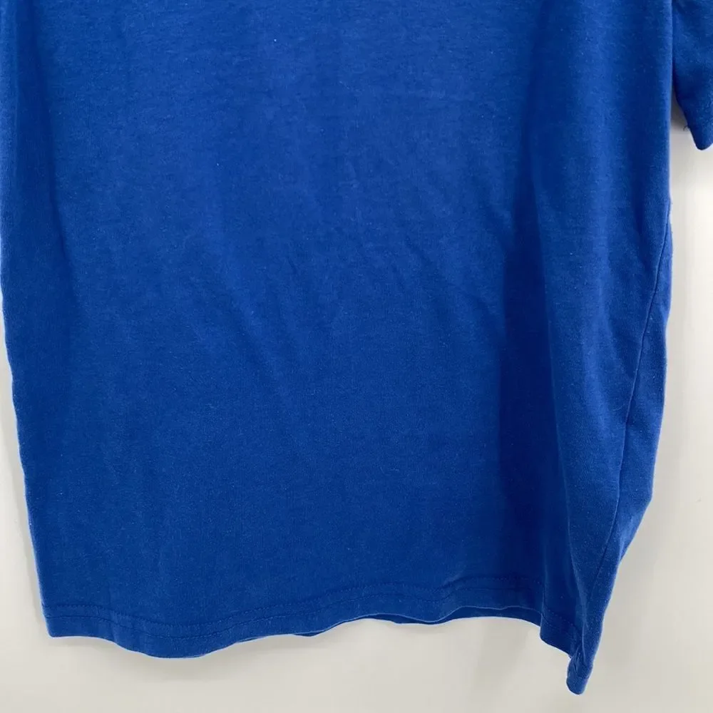 Abercrombie Kids Round Neck Short Sleeve Pullover Graphic Tee T-Shirt Blue 5/6